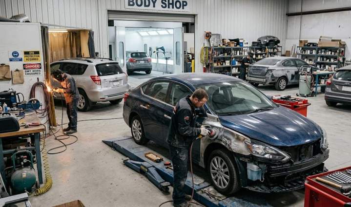 Atelier de carrosserie près des Abymes